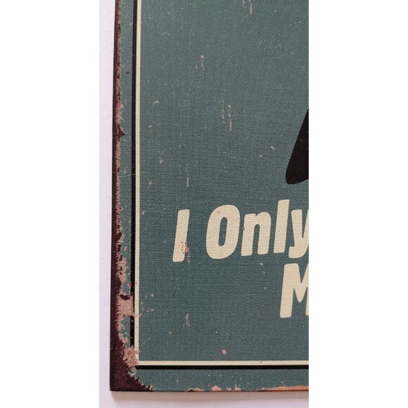 Tin Sign Wall Art Bar Man Cave Decor Retro Style Distressed 12*16" Made In USA - Picture 4 of 9